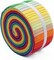Threadsmith Jelly Roll Fabric Strips – 40 Precut Strips, 2.5" x 44" – 100% Premium U.S. Cotton – 20 Bold Colors – Quilting & Sewing Precuts for DIY Crafts & Patchwork